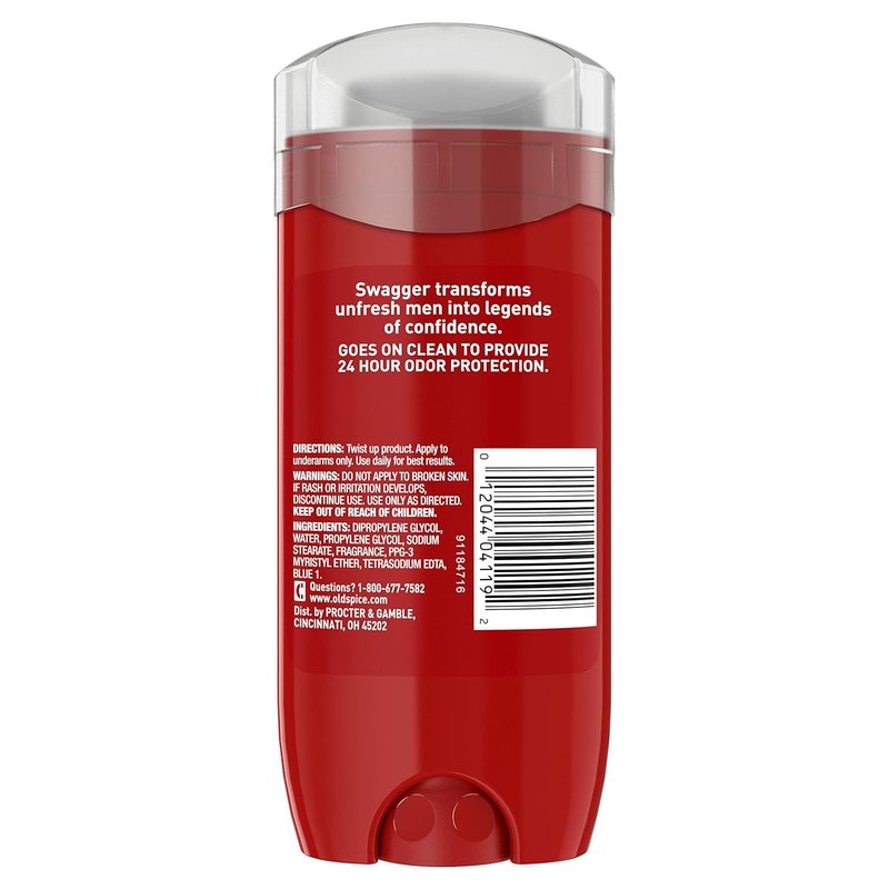 Old Spice Deodorant for Men - Aluminum Free Swagger Invisible Solid | Lime & Cedarwood, 3.8 Oz