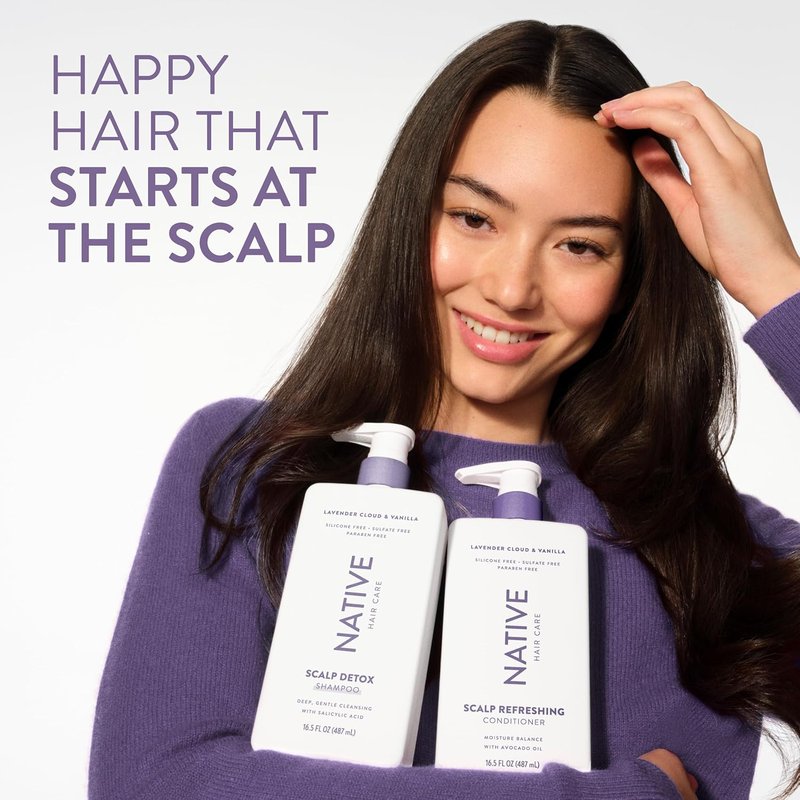 Scalp Detox Shampoo - Lavender Cloud & Vanilla, 16.5 fl Oz | Deep Cleansing Formula
