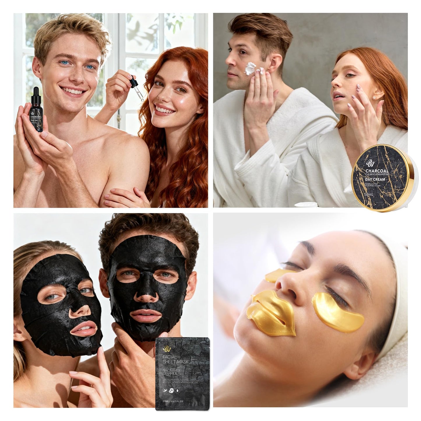 23 Pcs Mother's Day Gift for Mom, Charcoal Skin Care Set for Women & Men, Bath and Body Gifts Basket Kit, Home Spa Gift Set, Self-Care Set, Birthday Gifts, Bath Bombs, Christmas, Anniversary,Wife, Dad