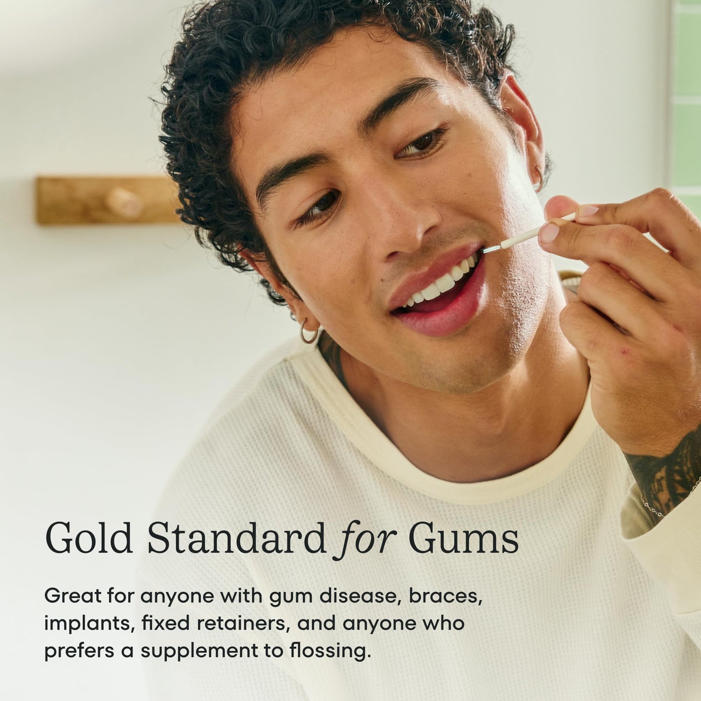 Great Gums Brush by Cocolab, Soft Interdental Brushes for Tight Spaces Between Teeth, Dental Floss Picks for Effective Teeth Cleaning and Oral Care, Suitable for Braces, Size 0, 25 Count