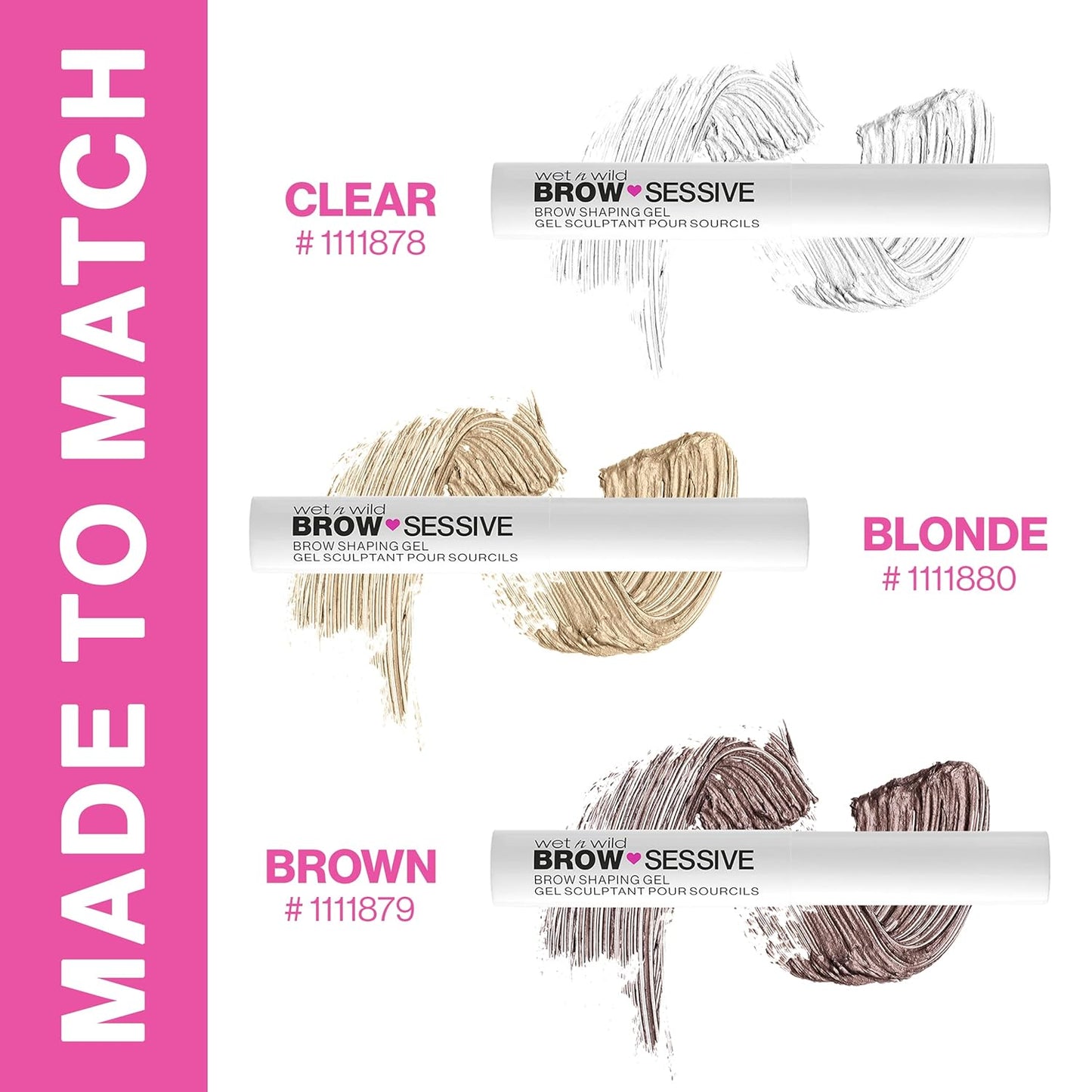 Wet n Wild Brow-Sessive Eyebrow Gel - Long-Lasting Brown Shaping Formula for Perfect Brows