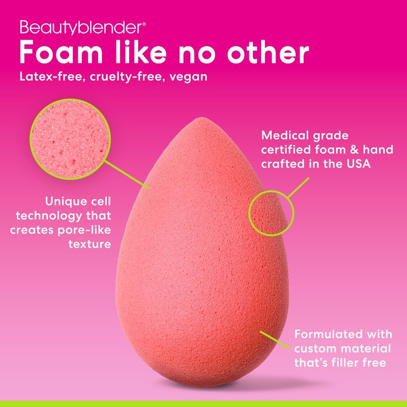 Beautyblender® | Cheeky Beautyblusher - Cream & Powder Blush Blender Makeup Sponge by Beauty Blender - Super-Soft Foam, Reusable, Washable, Streak Free Application