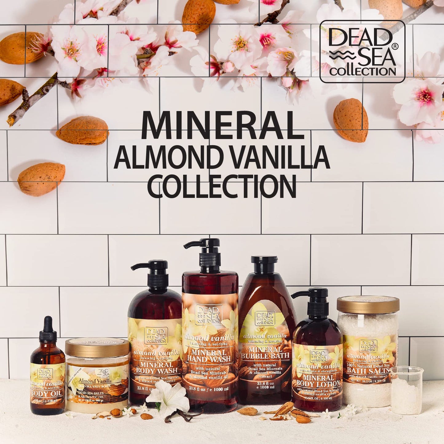 Dead Sea Collection Body Oil with Hemp & Coconut Lime - Dry Skin Moisturizer and Hydrating Massage Oil - Increase Skin Elasticity and Provide Anti-Aging Support for Face and Body (4 fl.oz)