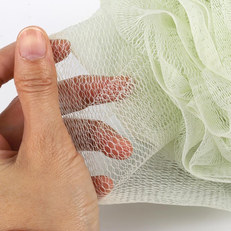 6 Pack Shower Loofah Bath Sponge, 75g/pc Large Exfoliating Body Scrubber Shower Scrunchies for Women and Men
