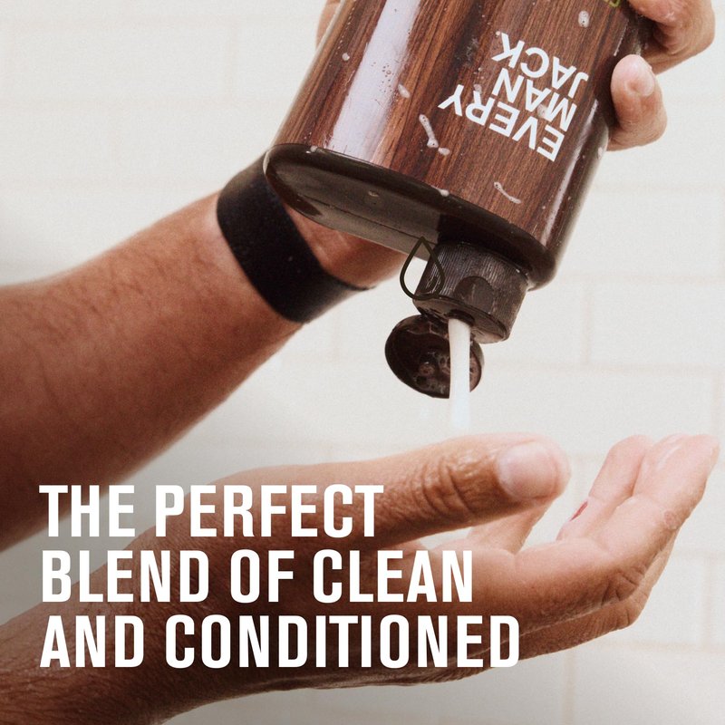 Every Man Jack 2-in-1 Daily Shampoo + Conditioner - Cedar and Red Sage | Nourishing For All Hair Types, Naturally Derived, Cruelty-Free Shampoo and Conditioner Set for Men | 24oz -1 Bottle
