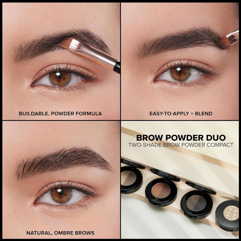 Anastasia Beverly Hills Brow Powder Duo - High-Pigment Brow Powder for Filling & Shaping | Compact with Mirror