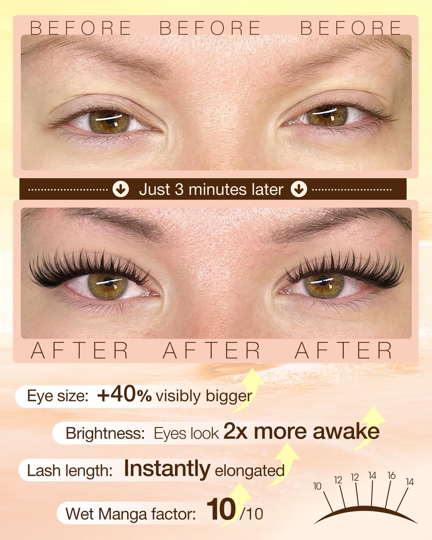 Wispy Lash Clusters Fairy Eyelash Clusters Wet Lash Clusters with Spikes Manga Cluster Eyelash Extensions CD Curl Natural 10-16mm Individual Lashes by Delyneph
