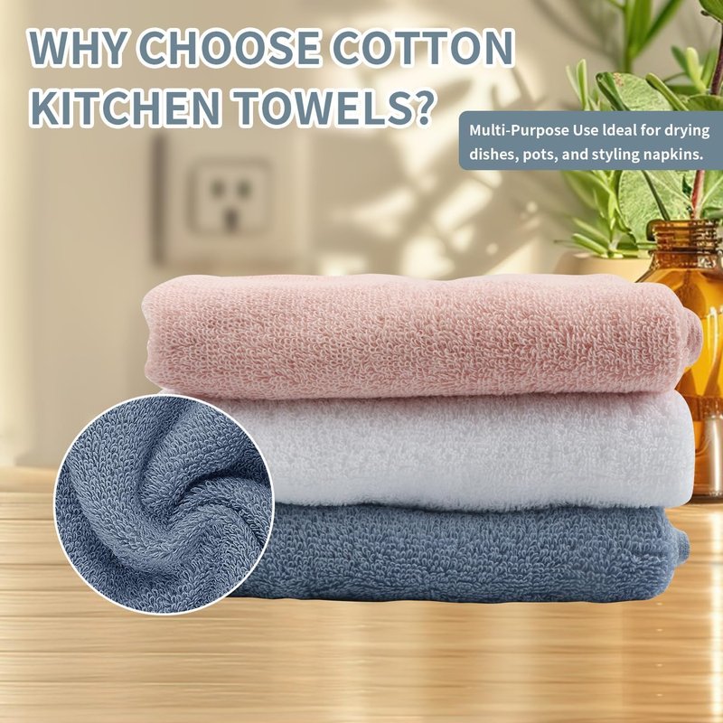 Skiennix Hand Towels 3 Pack - Ultra Soft 100% Cotton Face Towels | 13x29 Inches, Highly Absorbent, 3 Colors
