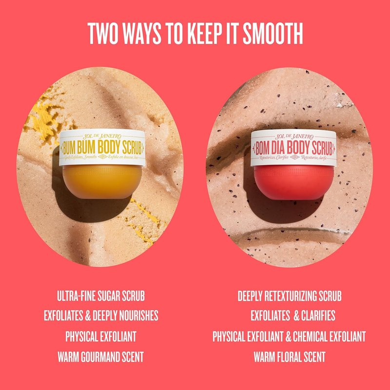 Bom Dia Bright Body Scrub - Exfoliating & Hydrating Formula | 220g/7.8 oz