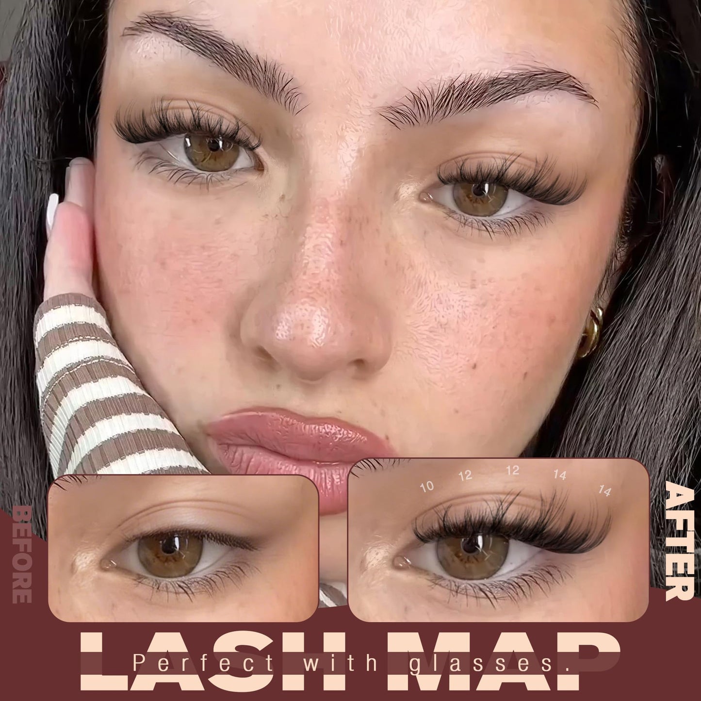 Spider Lash Clusters Natural Eyelash Clusters Wispy Lash Clusters DIY 10-14mm Cluster Eyelash Extensions Reusable Soft Individual Lashes for Natural Daily Makeup, Clean Girl Look by Focipeysa Lashes