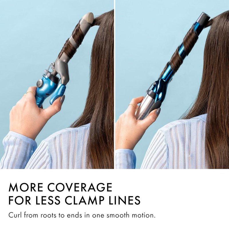 BabylissPRO Nano Titanium Curling Iron - Extended Barrel for Long Hair Styling