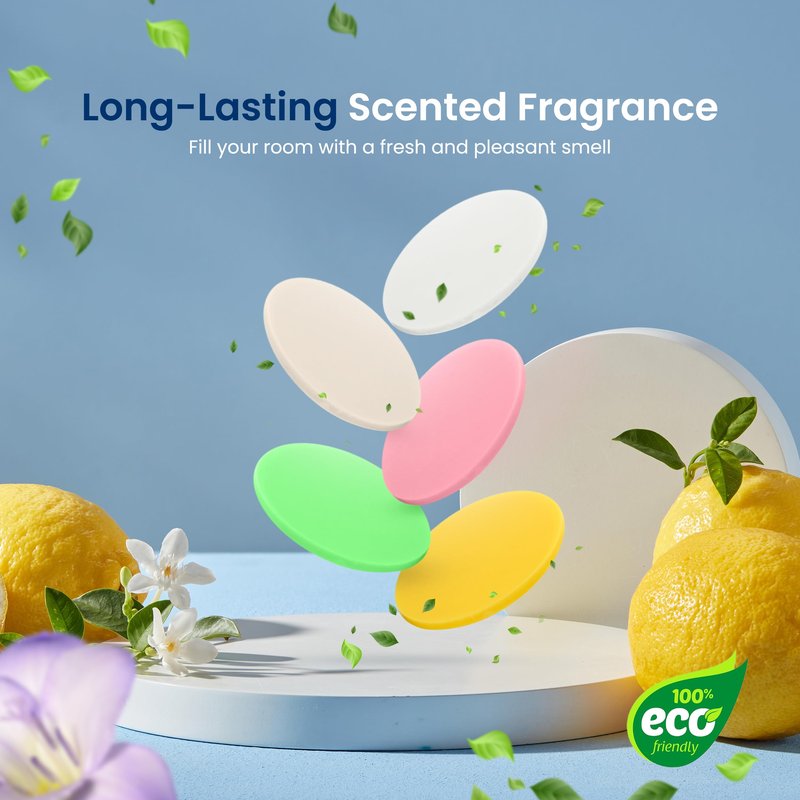 SereneLife Fragrance Disc, 15 Fragrant Scents Suitable, for Towel Warmer Bucket, Convenient Size Fits in Most Air Freshener Holders , Fresh Aroma Stays for 30 to 60 Days