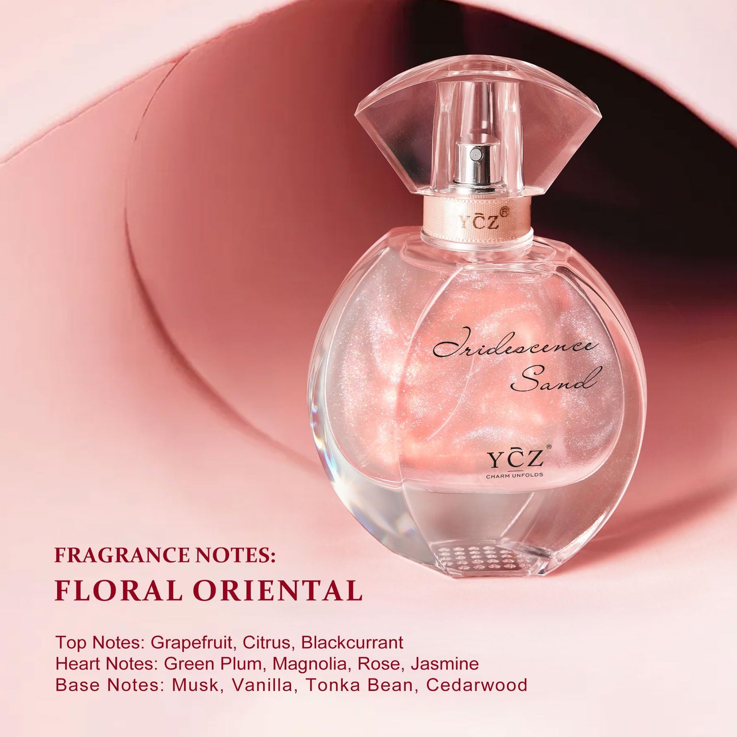 Ycz Quicksand Perfume Luxury Women's Perfume Gift Set for Mothers Day Gifts, 2.19oz (65ml) Eau De Parfum, Long-Lasting Oriental Fragrance with Grapefruit, Citrus Blackcurrant, Unique Gift for Women