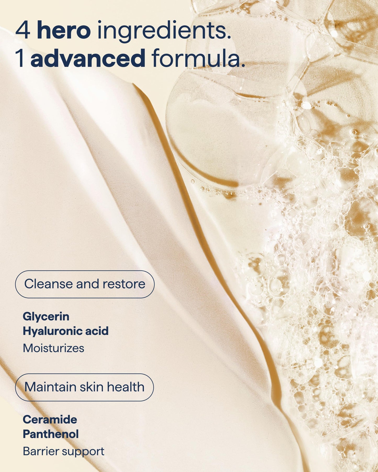 Remedy Cream-to-Foam Cleanser - Hydrating Face Wash with Ceramides, Hyaluronic Acid and Glycerin - Fragrance Free & Eczema Seal Certified - by Dermatologist Dr Shah | 5 fl. Oz