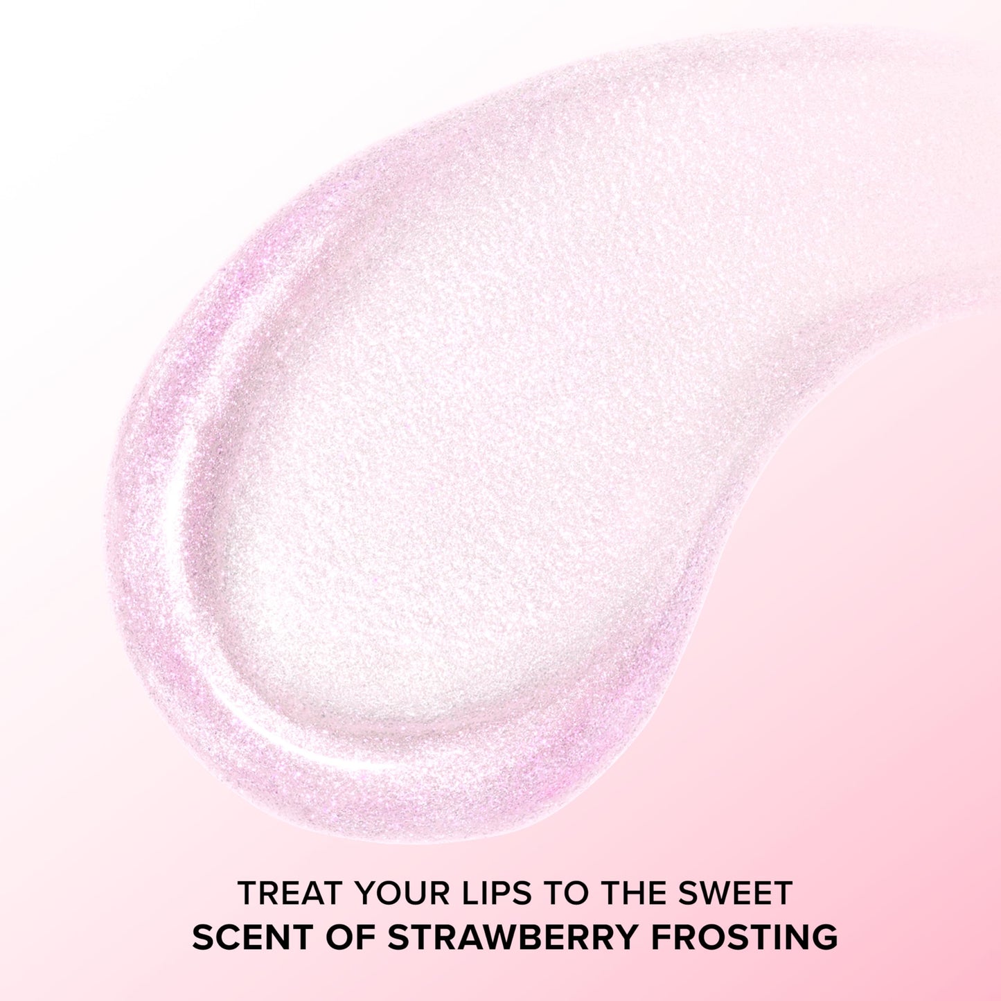 Too Faced Kissing Jelly Lip Oil + Gloss | Hydrating Lip Serum Treatment with Jojoba Oil for Instant Moisture and Glossy Shine, 0.15 Fl Oz, Strawberry Frosting
