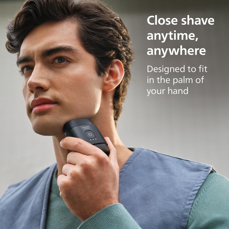 Philips Norelco Shaver 500 Series - Compact Electric Shaver, Lift & Cut System, SteelPrecision Blades, 3D Floating Heads, Wet & Dry Shave, Travel Case, Travel Lock, Magnetic Cap, Model S591/94