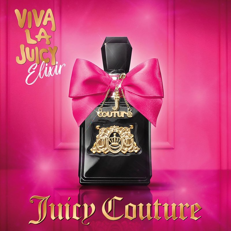Juicy Couture Viva La Juicy Elixir De Parfum Spray - Long-Lasting Floral Amber Women's Perfume | Travel Size 0.33 fl oz