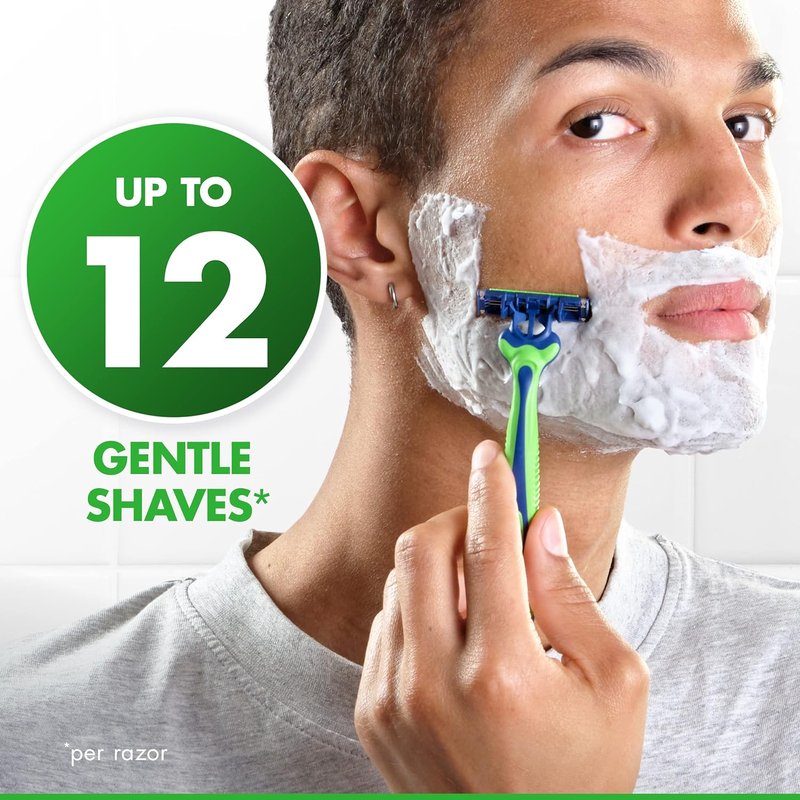 Gillette Sensor3 Sensitive Disposable Razors - 4 Pack for Gentle Shaving Comfort