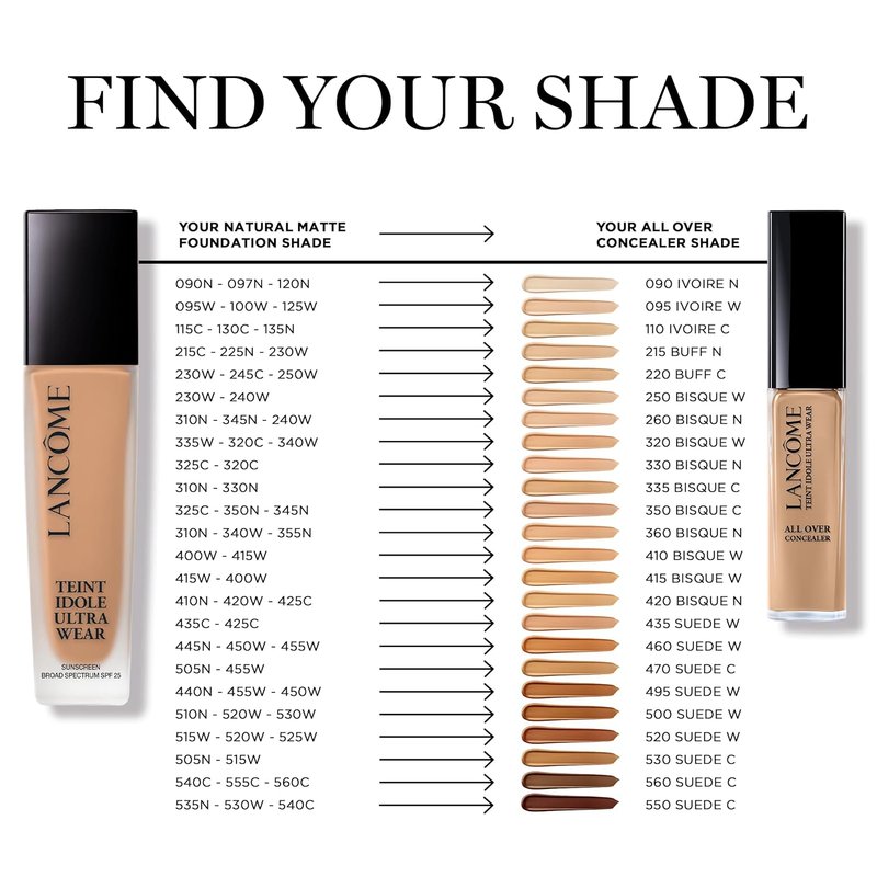Lancôme Teint Idole Ultra Wear Concealer - Full Coverage, Natural Matte Finish | Lightweight, 24H Wear