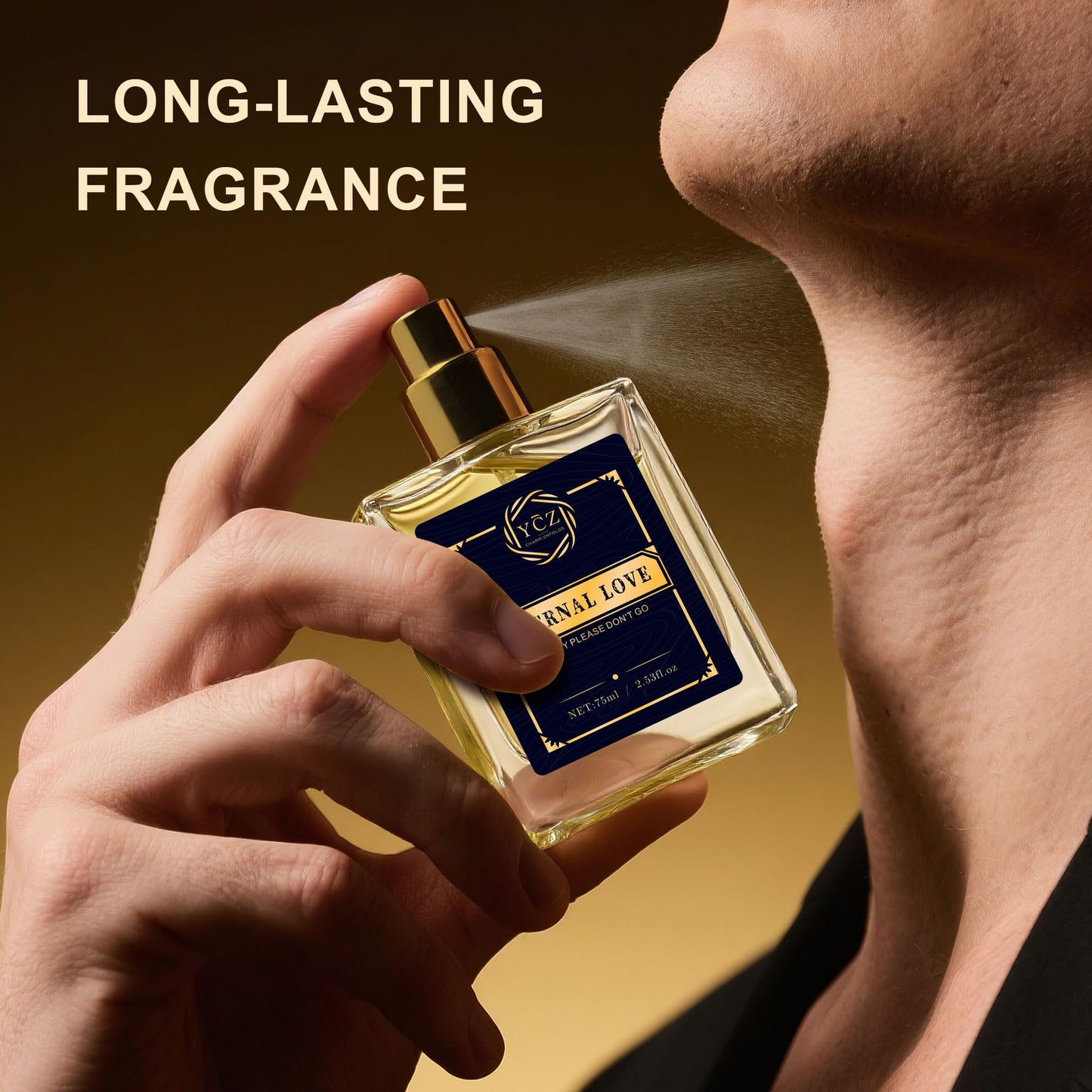 Ycz Cologne for Men Set, 1.7oz(50ml) Bottled Borrowing Fire & Carnival Men Perfume, Sophisticated Woody Rose Patchouli, Highquality Long Lasting Perfume, Sleek Bottle Design for Christmas Gifts Ideal