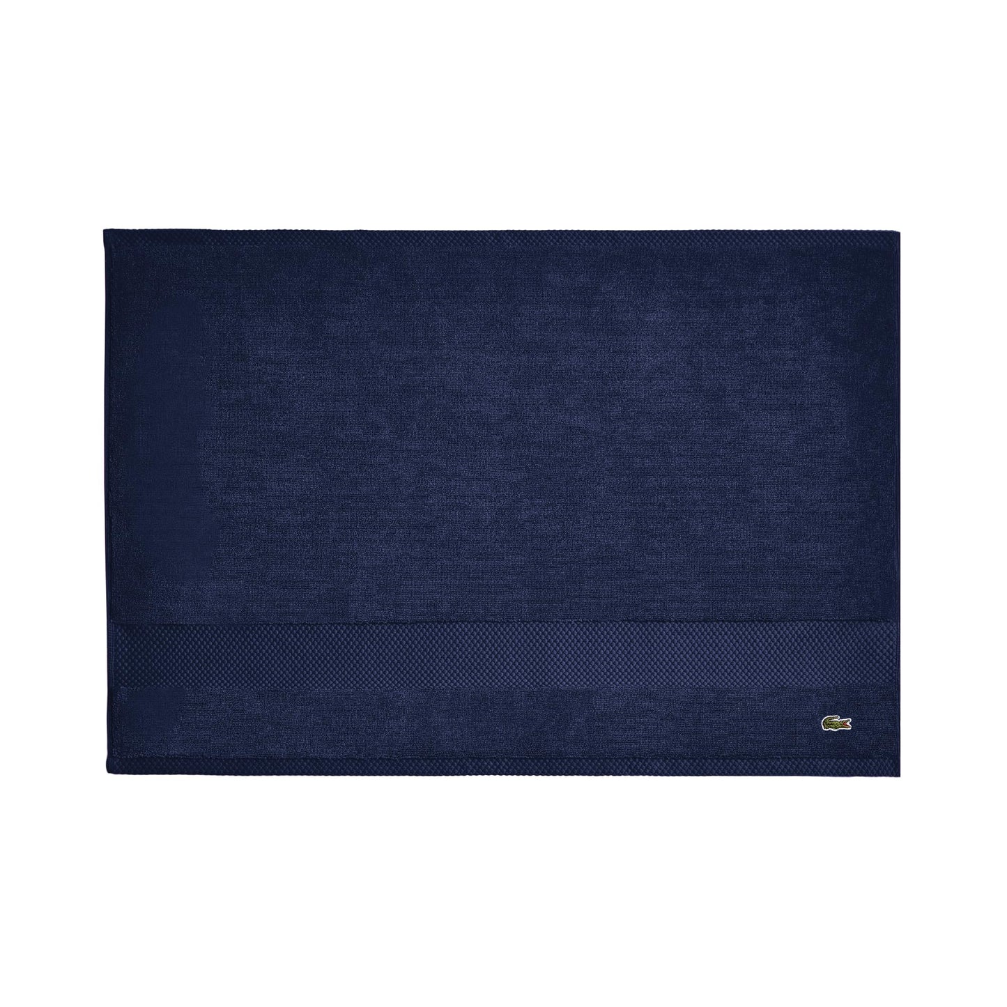 Lacoste Heritage 100% Supima Cotton Tub Mat, Navy, 21" x 31" – Highly Absorbent & Quick Drying, Premium Super Soft Bath Towel, Bathroom Essential, Gift for All Occasions, Machine Washable