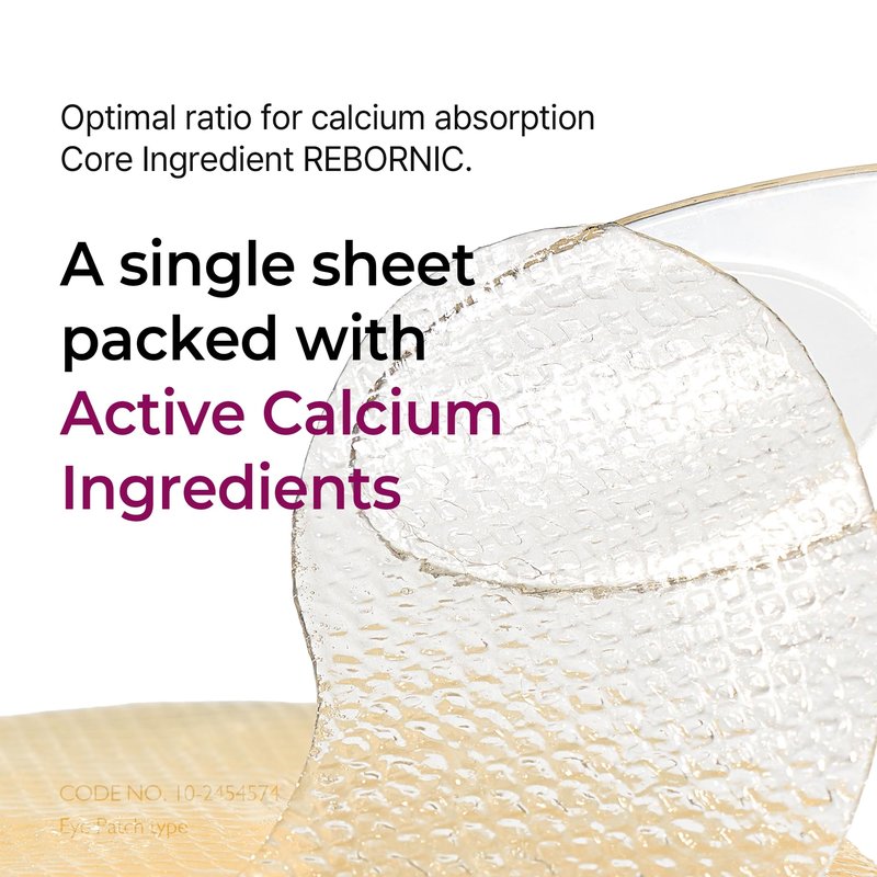 Dr.Melaxin Cemenrete Calcium Volume Eye Patch for Sagging Under Eye Skin, Eye Mask Care for Wrinkles, Puffy Eyes & Dark Circles (60Patches)