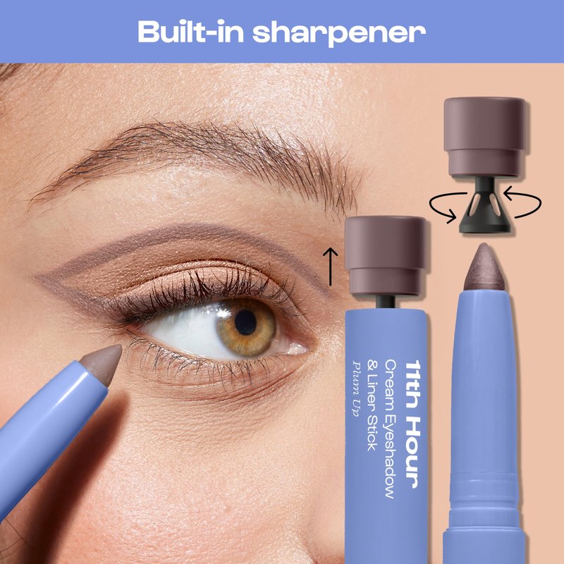 ALLEYOOP 11th Hour Waterproof Cream Eyeshadow Stick – Long-Lasting Eye Shadow Pencil & Eyeliner, Cream to Powder Stick & Highlighter – Smudge-Proof Eyeshadow Shimmer, Rose Shimmer