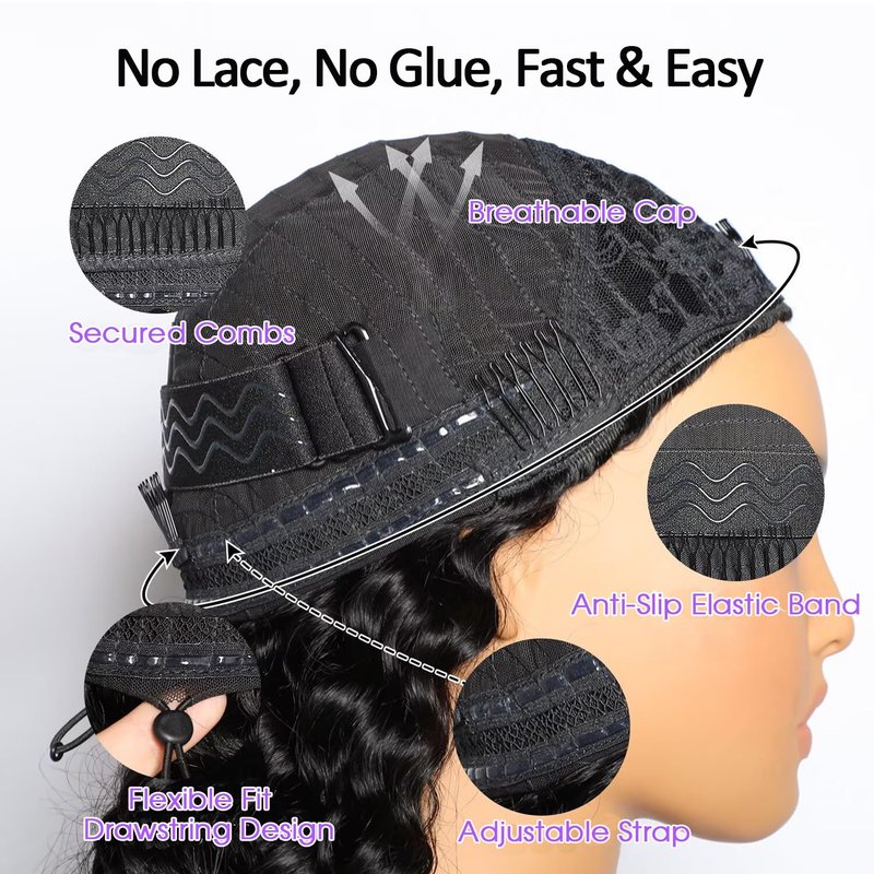 Burmese Curly Half Wig - 220 Density 100% Human Hair | 18 Inch, Beginner-Friendly, Natural Color