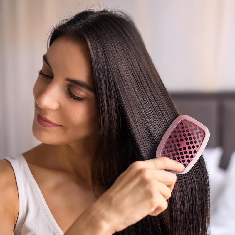 FHI Heat UNbrush Mini Detangler Brush - Pain-Free Brushing for All Hair Types | Lightweight, Anti-Static Bristles