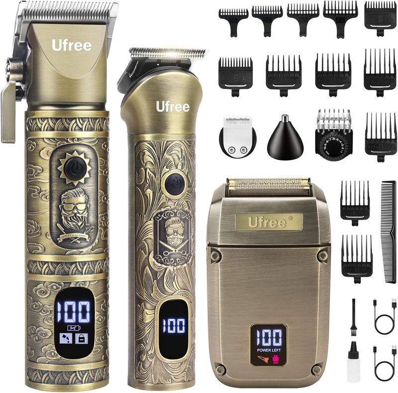 Beard Trimmer for Men - Cordless Hair Clippers & Electric Razor | Grooming Kit for Precision Cutting