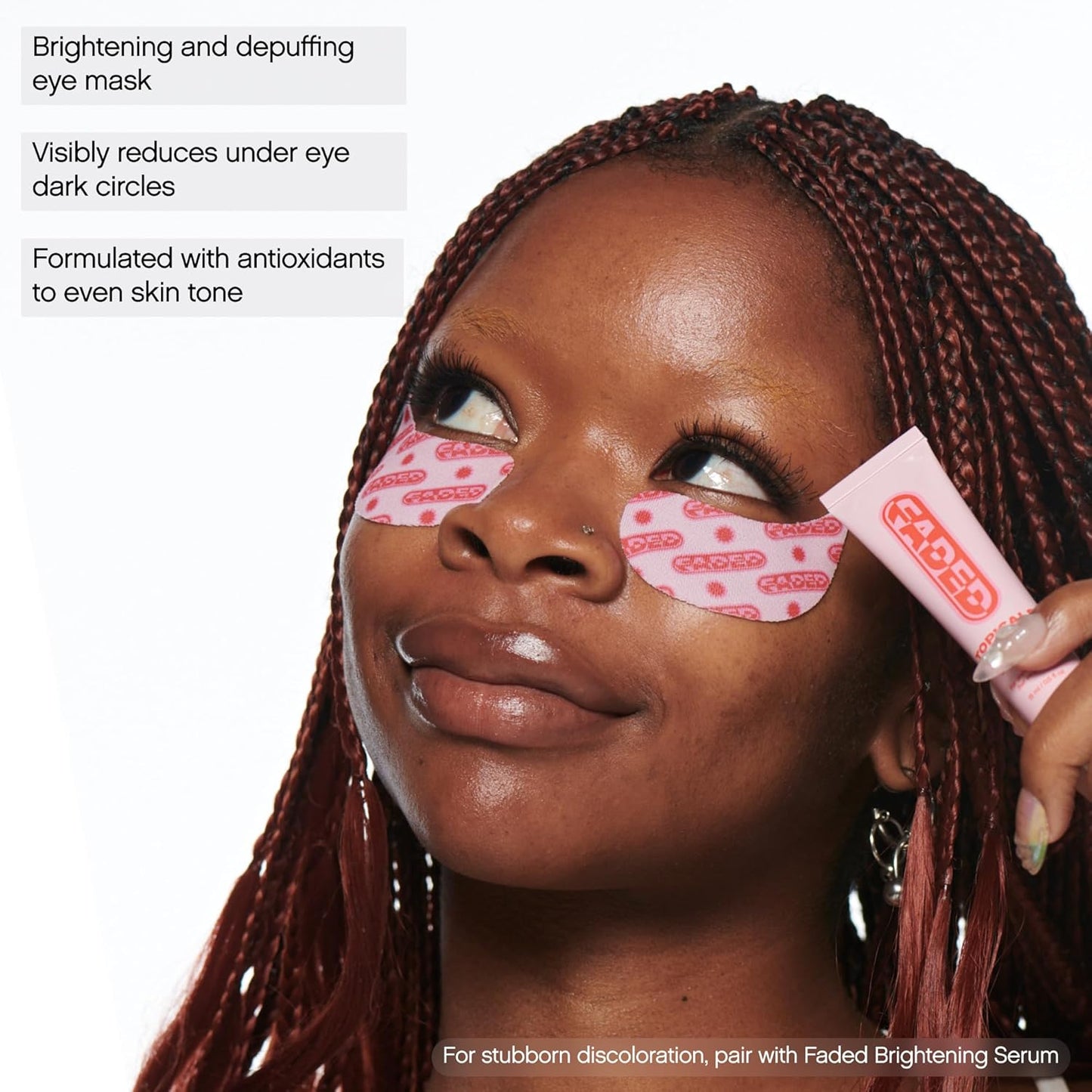 Topicals Faded Under Eye Masks - Brightening Patches to Depuff, Hydrate & Reduce Dark Circles | Set of 6