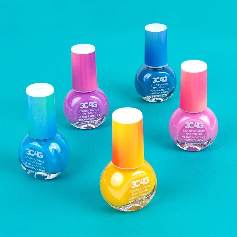 3C4G Make It Real Color Changing Nail Polish Set - 5 Non-Toxic Magical Shades for Fun DIY Manicures