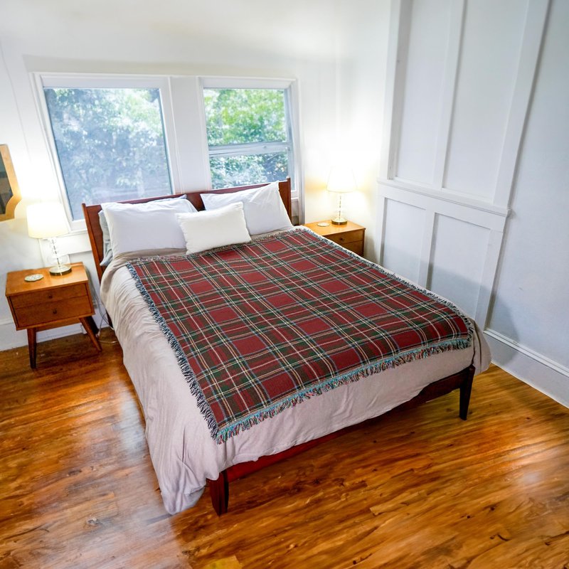Pure Country Weavers Plaid Blanket Stewart Royal Tartan - Patterns Gift Tapestry Throw Woven from Cotton - Made in the USA (72x54)