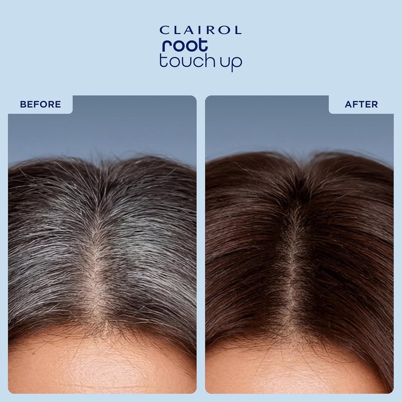 Clairol Root Touch-Up - 2-in-1 Temporary Hair Coloring Spray for Dark Brown Hair | Pack of 1
