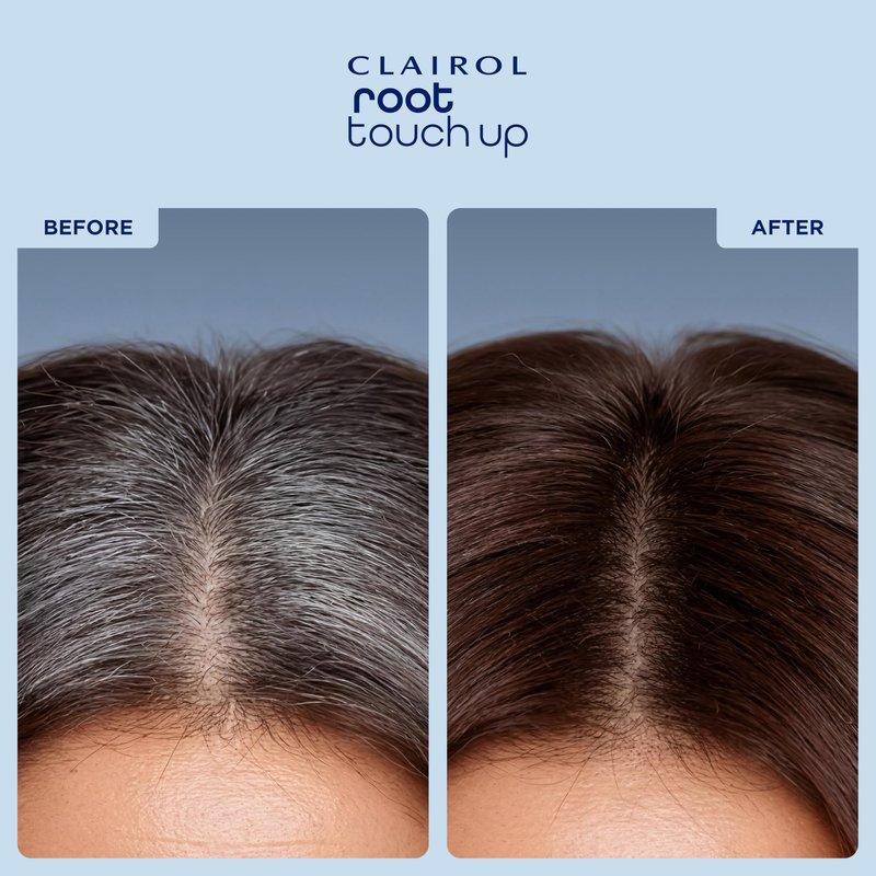 Clairol Root Touch-Up Color + Volume 2-in-1 Temporary Hair Coloring Spray, Medium Brown Hair Color, Pack of 1 - Packaging May Vary