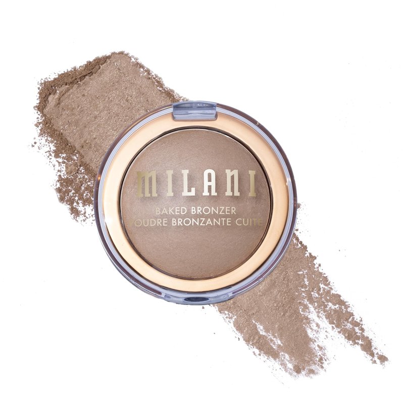 Milani Baked Bronzer - Long-Lasting Powder for Natural Sun-Kissed Glow- Lightweight, Buildable & Streak-Free Makeup with Radiant Finish- Talc-Free, Vegan & Cruelty-Free, Made in Italy, Amalfi Glow