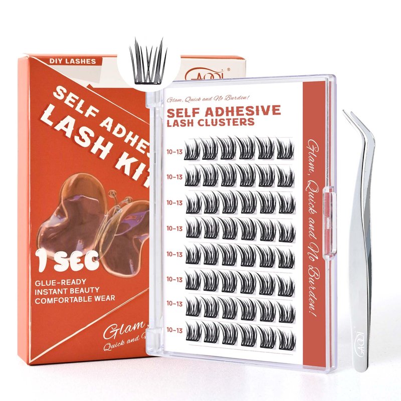 GAQQI Lash Clusters 300Pcs Individual Lashes 304050D Mixed 9-16mm Eyelash Clusters C Curl Lash Clusters Look Like Mink Eyelash Extensions Thin Band Soft to Use Self Application(304050D-CMIX)