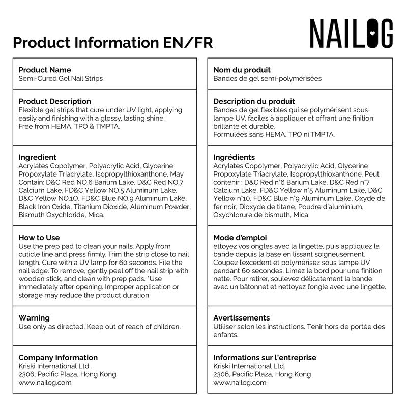 Nailog Semi Cured Gel Nail Strips 34 pcs| Long Lasting Nail Polish Sticker Wraps with Glossy Gel Finish, Retro Jungle