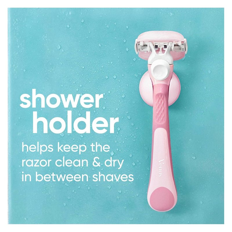 Gillette Venus ComfortGlide Razor for Women, White Tea Scented Gel Bars, Includes 1 Reusable Razor Handle + 2 3-Bladed Razor Refills, Women's Razor with Built-in Shave Gel Bars