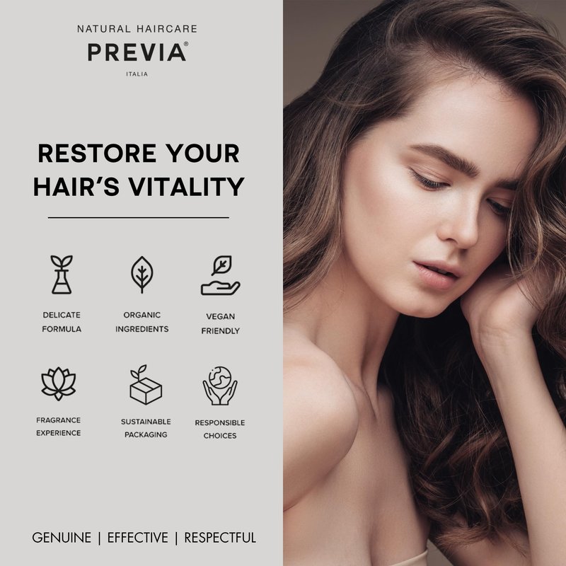 PREVIA Anti Frizz Leave-In Creme - Hydrating Styling Cream for Frizzy Hair with Apricot Extract - Detangles & Preps Hair for All Hair Types - Vegan Paraben Free Moisturizing Frizz Control 3.38 oz