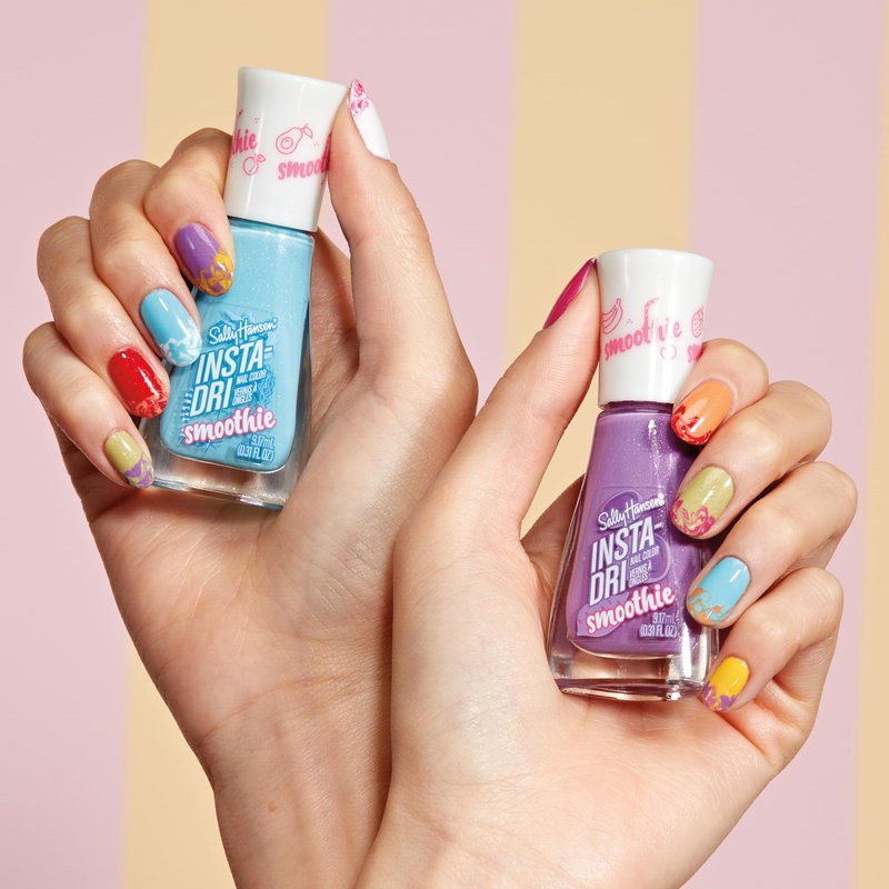 Sally Hansen Insta-Dri the Smoothie, Hatcha Matcha, Nail Polish – Dries in 60 Seconds – One Coat – Satin-Matte Finish