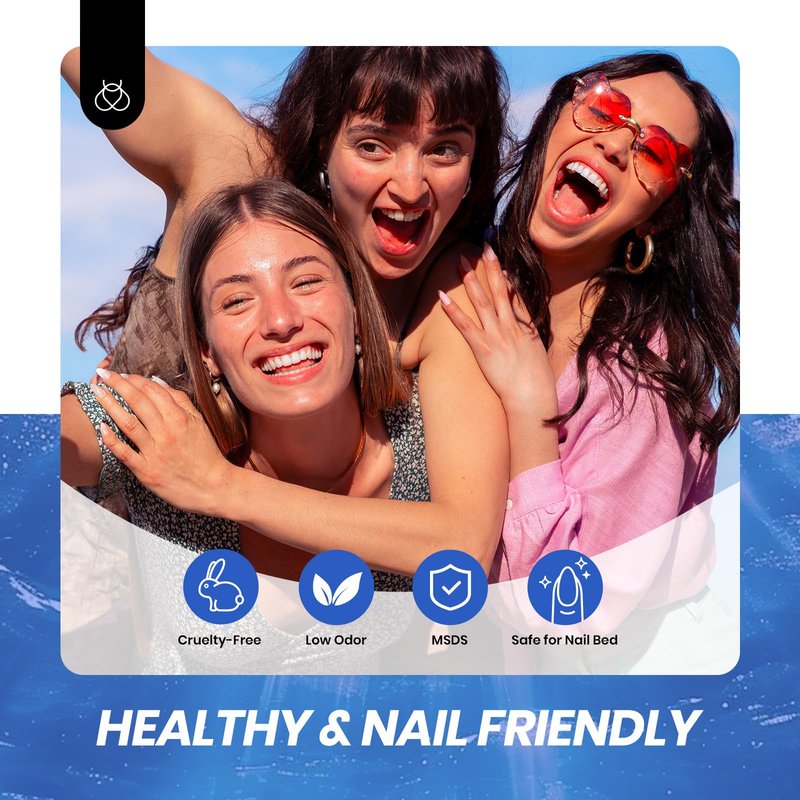 Beetles Blue Gel Nail Polish, 15ML Deep Blue Jelly Gel Polish Sheer Translucent Effect Neutral Nail Polish Soak Off UV Abyssal Secrets Series French Nail Art Manicure Salon Gift for Women