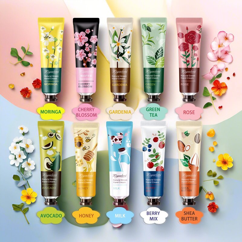 10 Pack Hand Cream Gift Set,Mothers Day Gifts,Moisturizing Hand Lotion Travel Size for Dry Hands,Birthday Gifts for Women&Teen Girls,Teacher Appreciation Gifts,Nurses Week Gifts, Mini Bulk Gifts