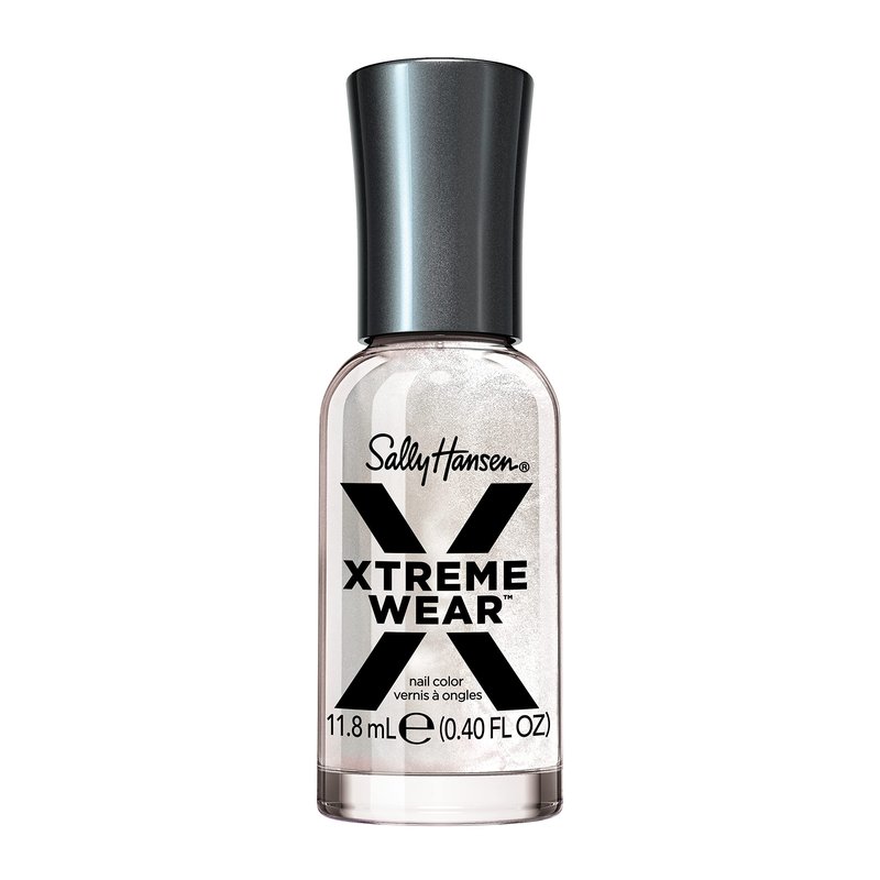 Sally Hansen Xtreme Wear Nail Polish | Streak-Free, Shiny Finish, Long-Lasting, Chip-Resistant, Sheer | City of Gleams | Iridescent Silver Nail Color | 0.4 fl oz
