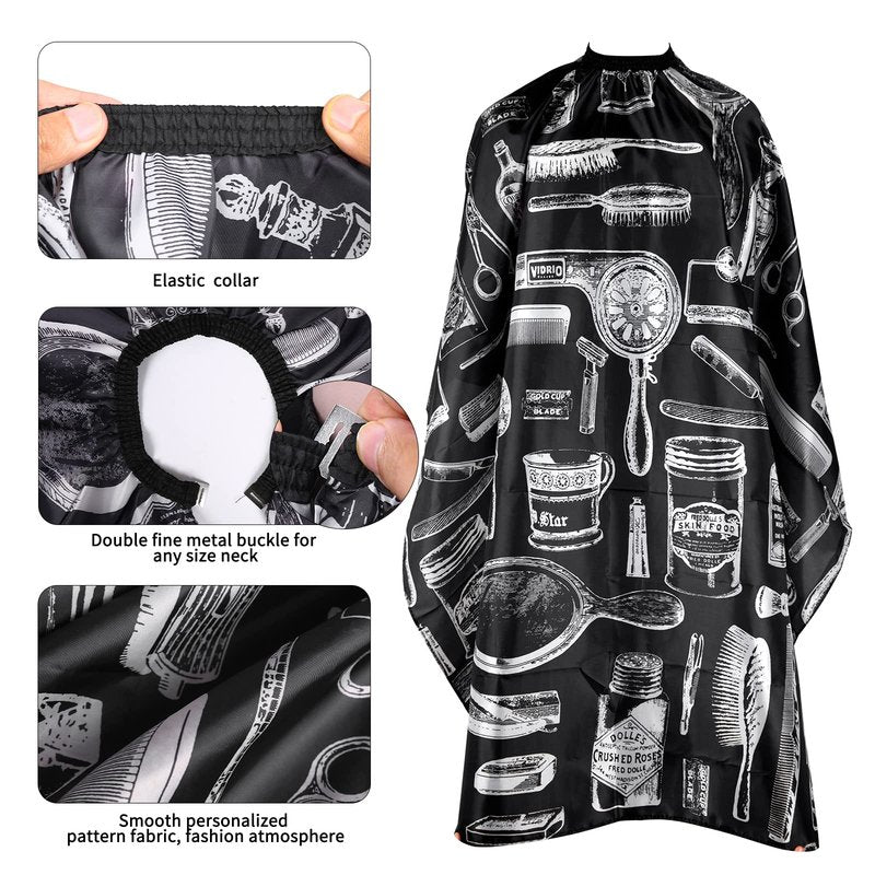 Barber Cape for Men - Waterproof Hair Cutting Capes for Adults and Stylists