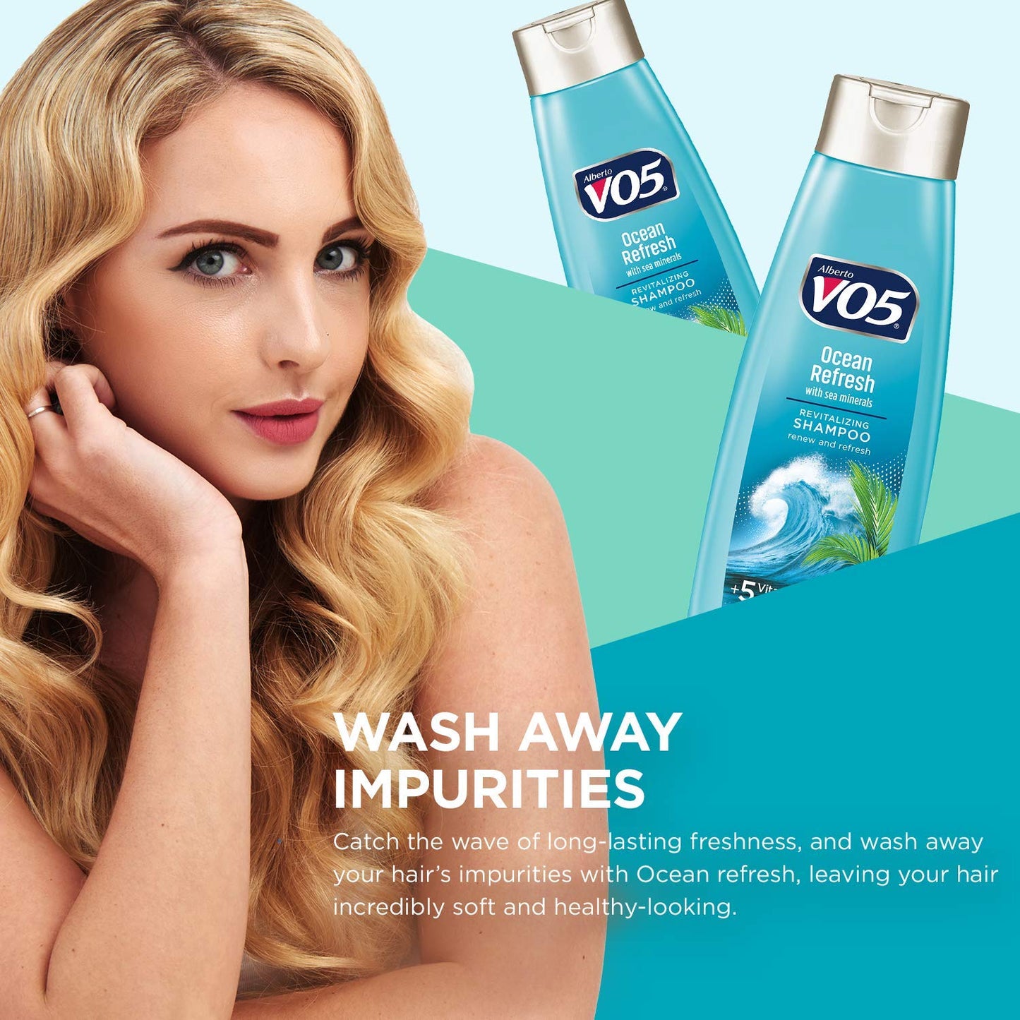 VO5 Ocean Refresh Herbal Shampoo - Size 12.5oz