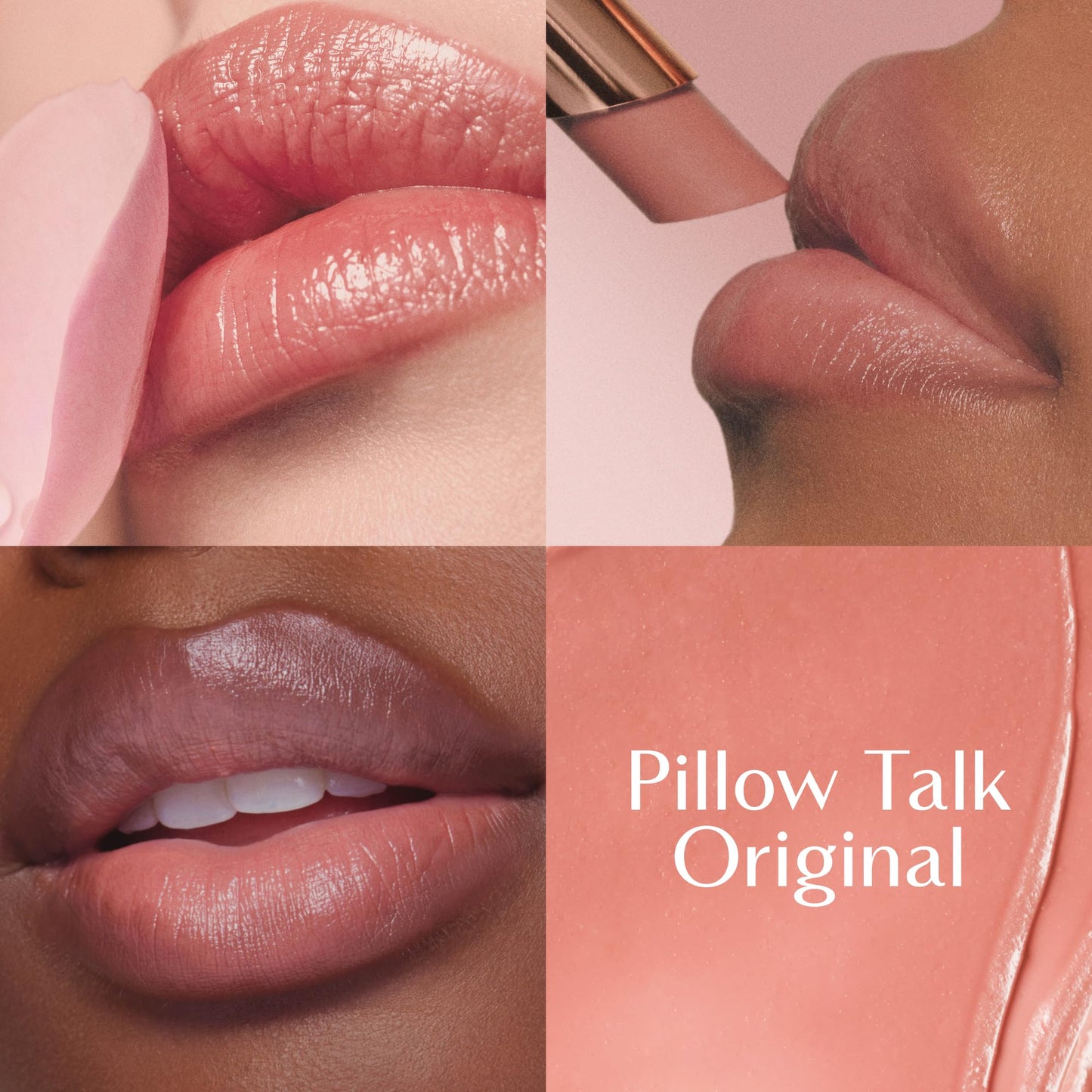 Charlotte Tilbury Pillow Talk Blush Balm Lip Tint - Long-Lasting, Buildable Sheer Tint with Peptides for Hydrated, Blushed Looking Lips - 24 HR Hydration - Pillow Talk