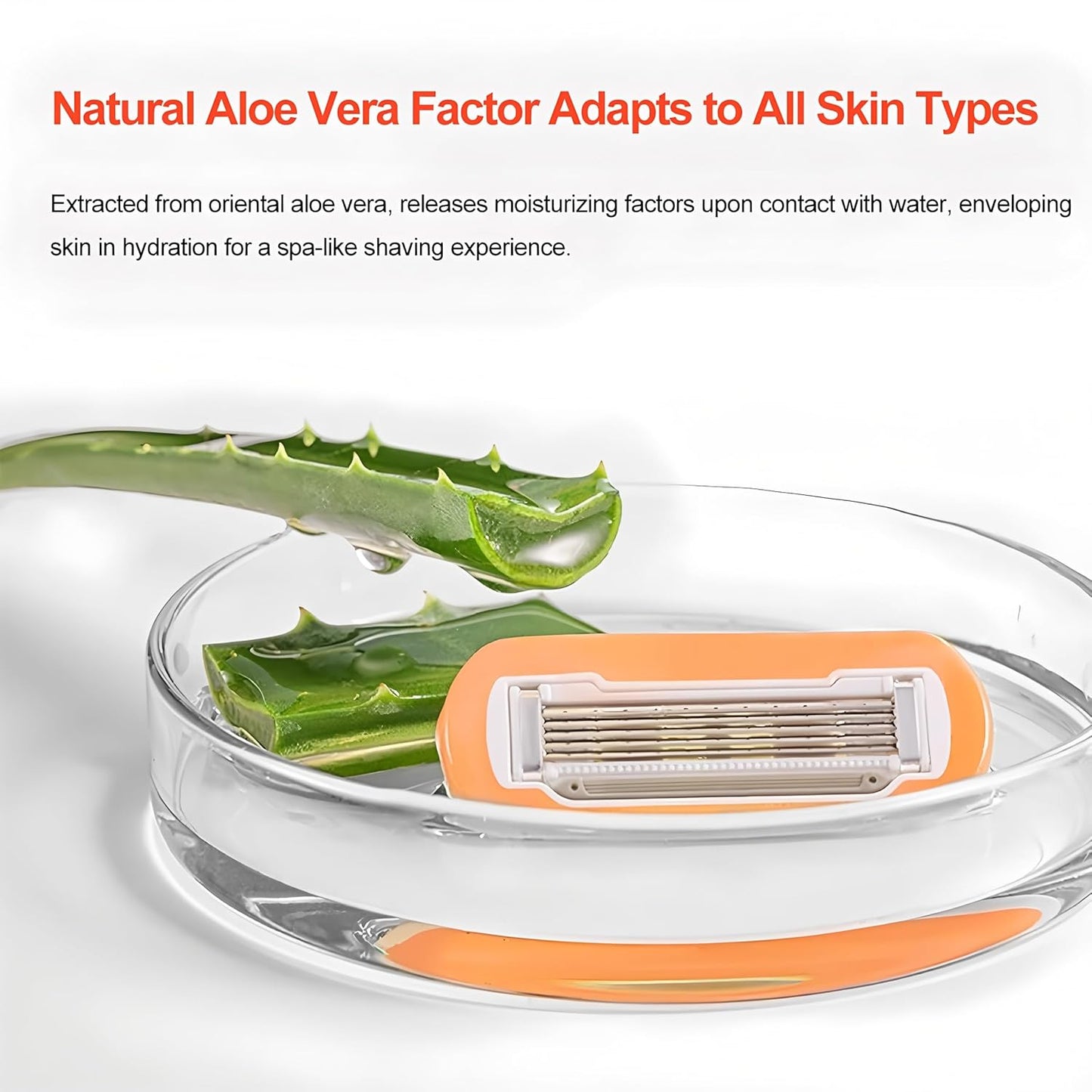 Women's 5-Blade Travel Razor - Compact Extra Smooth Shaving | Includes Handle & 5 Refills