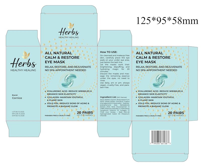 24K Gold Under Eye Masks - Collagen & Hyaluronic Acid Gel Patches for Dark Circles & Puffiness | 20 Pairs