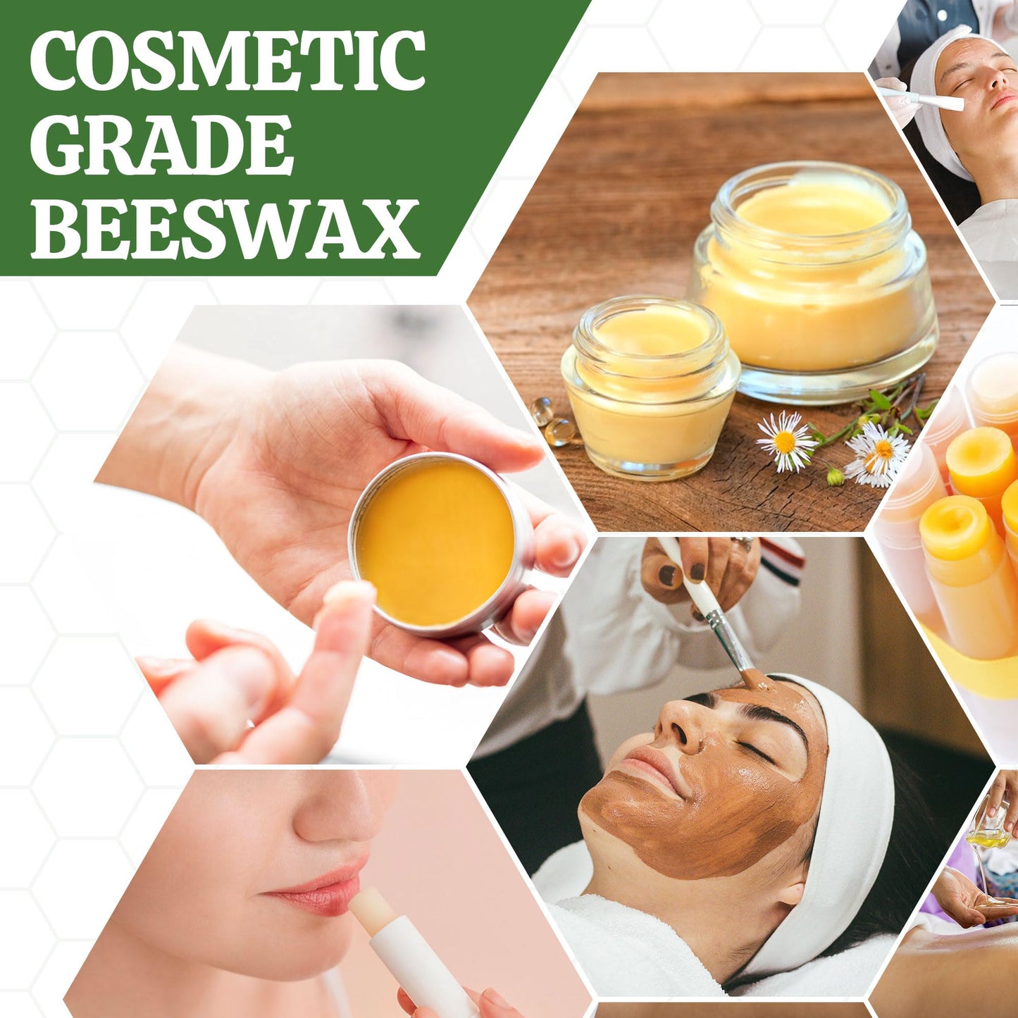 YASNAY White Beeswax Pellets 2LB, Organic Beeswax, Bees wax for Candle Making, Body, Skin Care DIY, Lip Balm and Soap Making Supplies